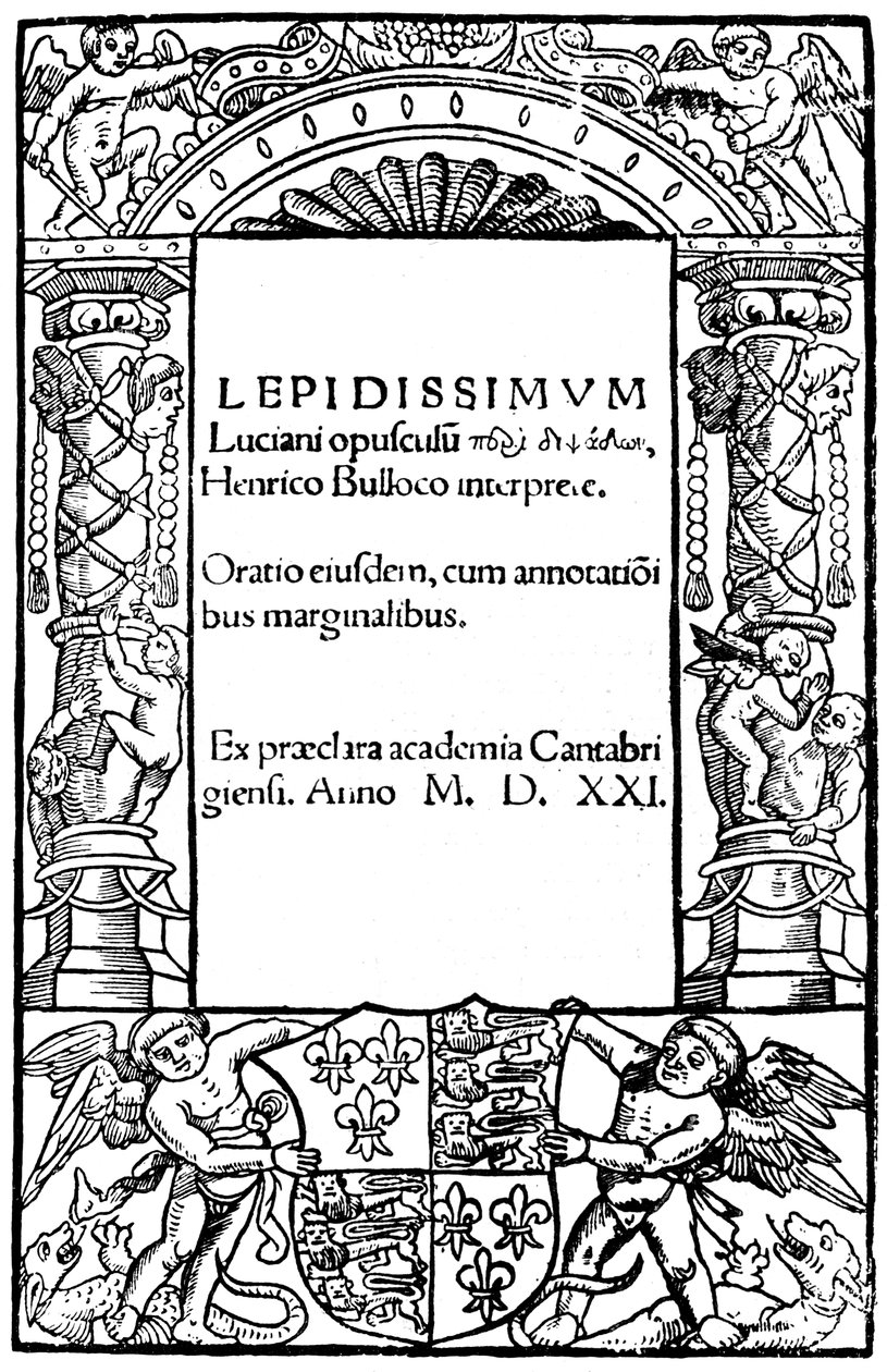 Lucian címlapja, 1521, 1893 alkotó: Unbekannt