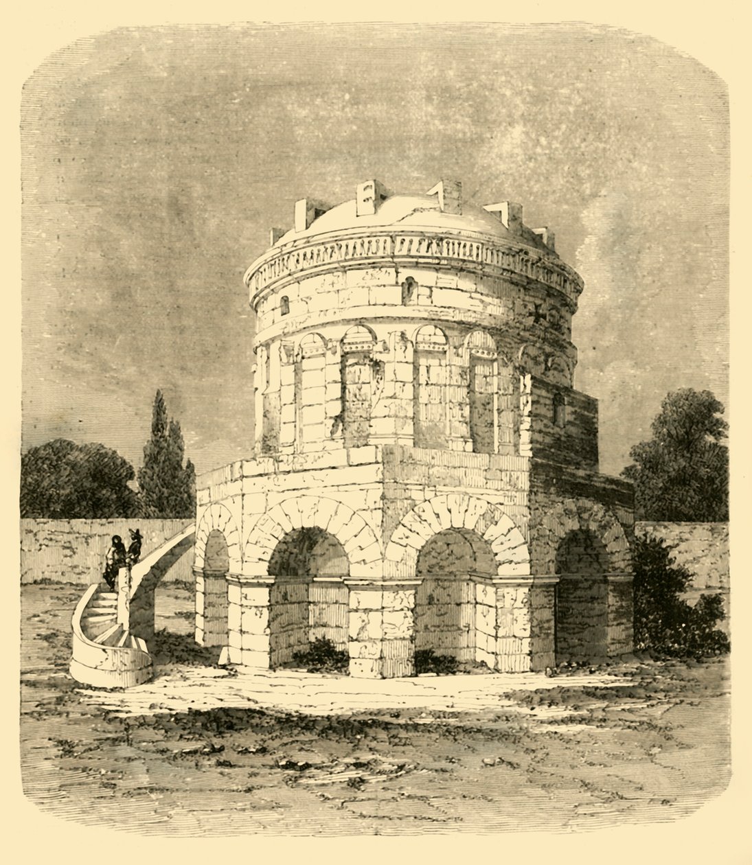 Theodorik sírja, Ravenna, 1890. alkotó: Unbekannt