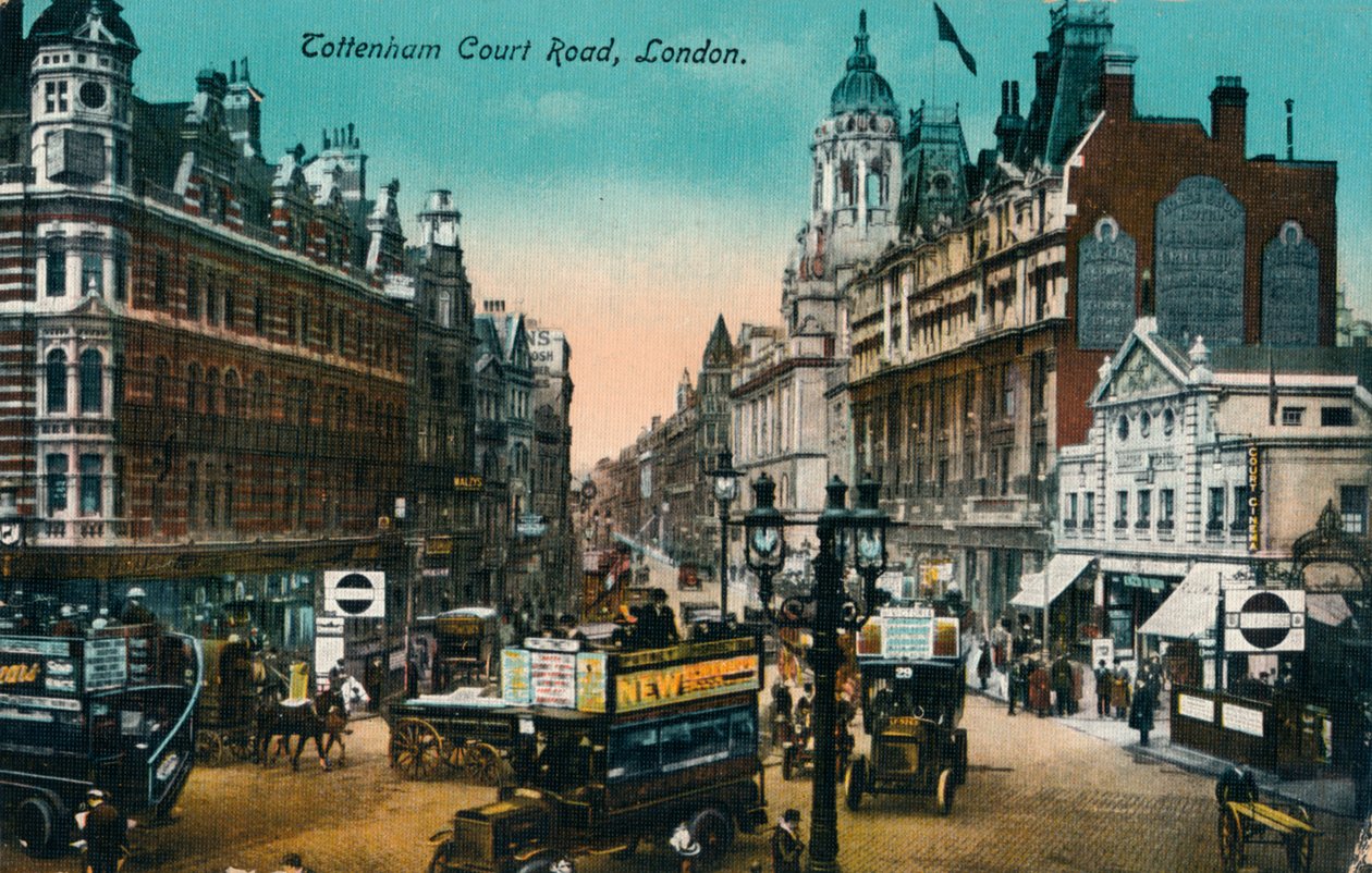 Tottenham Court Road, London, 1915, 1900-1930 alkotó: Unbekannt