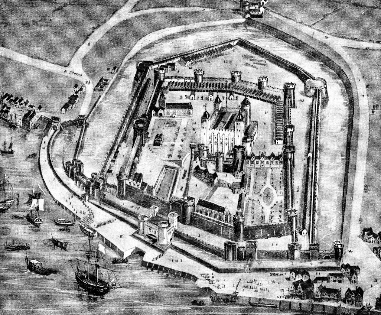 Londoni Tower, 16. század, 1909 alkotó: Unbekannt
