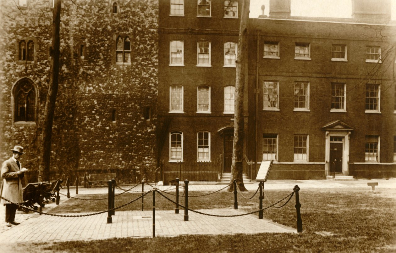 Londoni Tower. Az Scaffold Site, c1910. alkotó: Unbekannt
