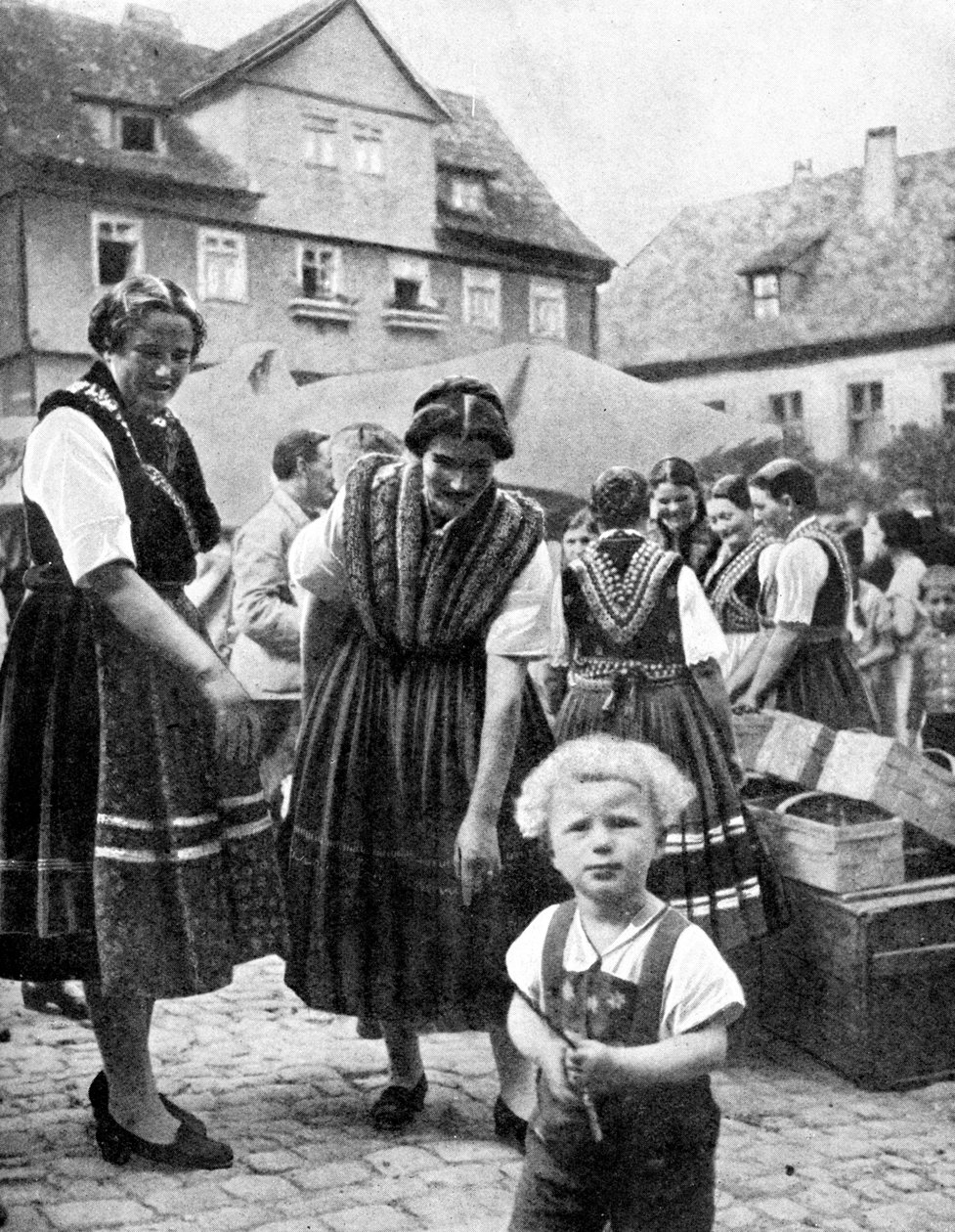 Népviselet, Dél-Németország, 1936 alkotó: Unbekannt