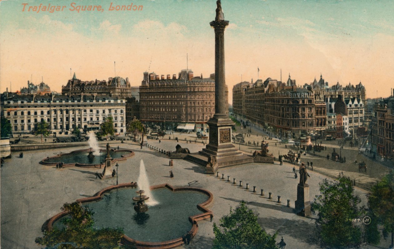 Trafalgar Square, London, 1900. alkotó: Unbekannt