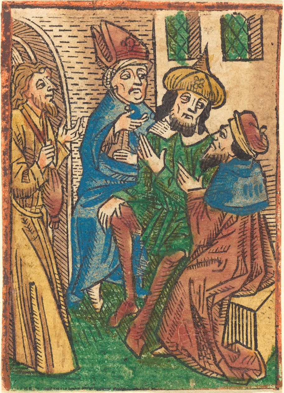 Júdás árulása, c. 1490. alkotó: Unbekannt