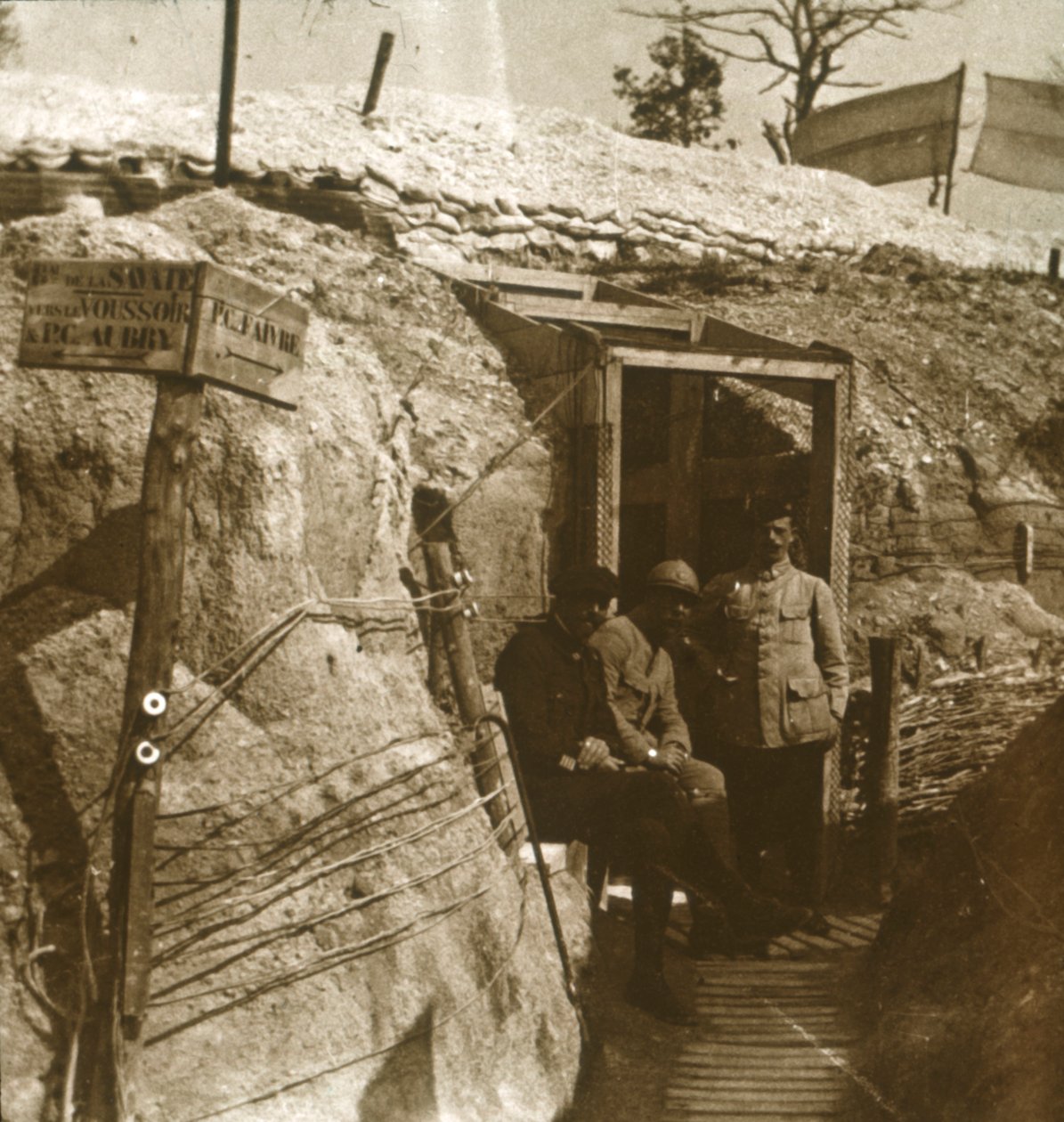 Trenches, Champagne, Észak-Franciaország, 1914-c1918 alkotó: Unbekannt