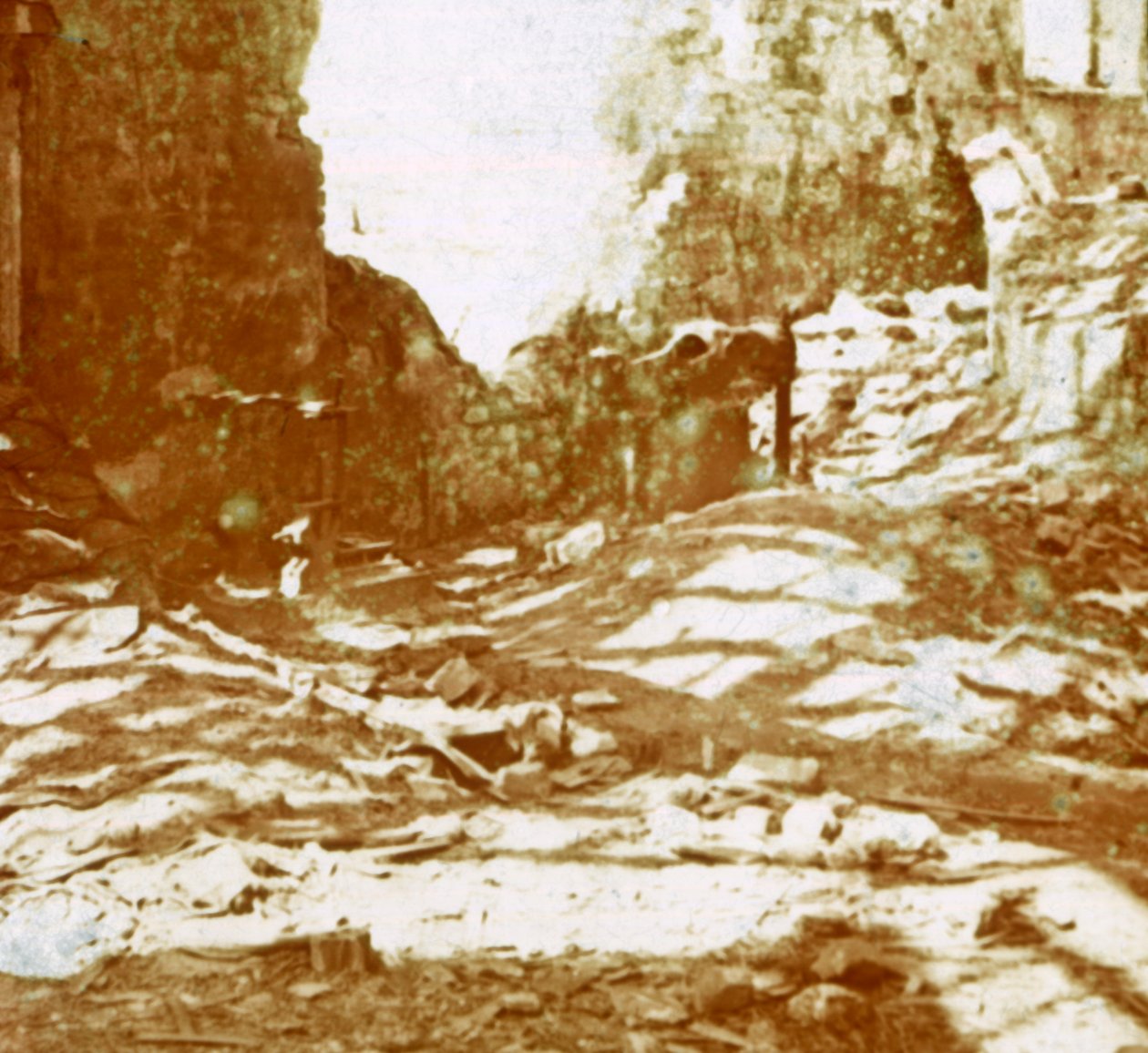 Árkok, Pervijze, Flandria, Belgium, c1914-c1918 alkotó: Unbekannt