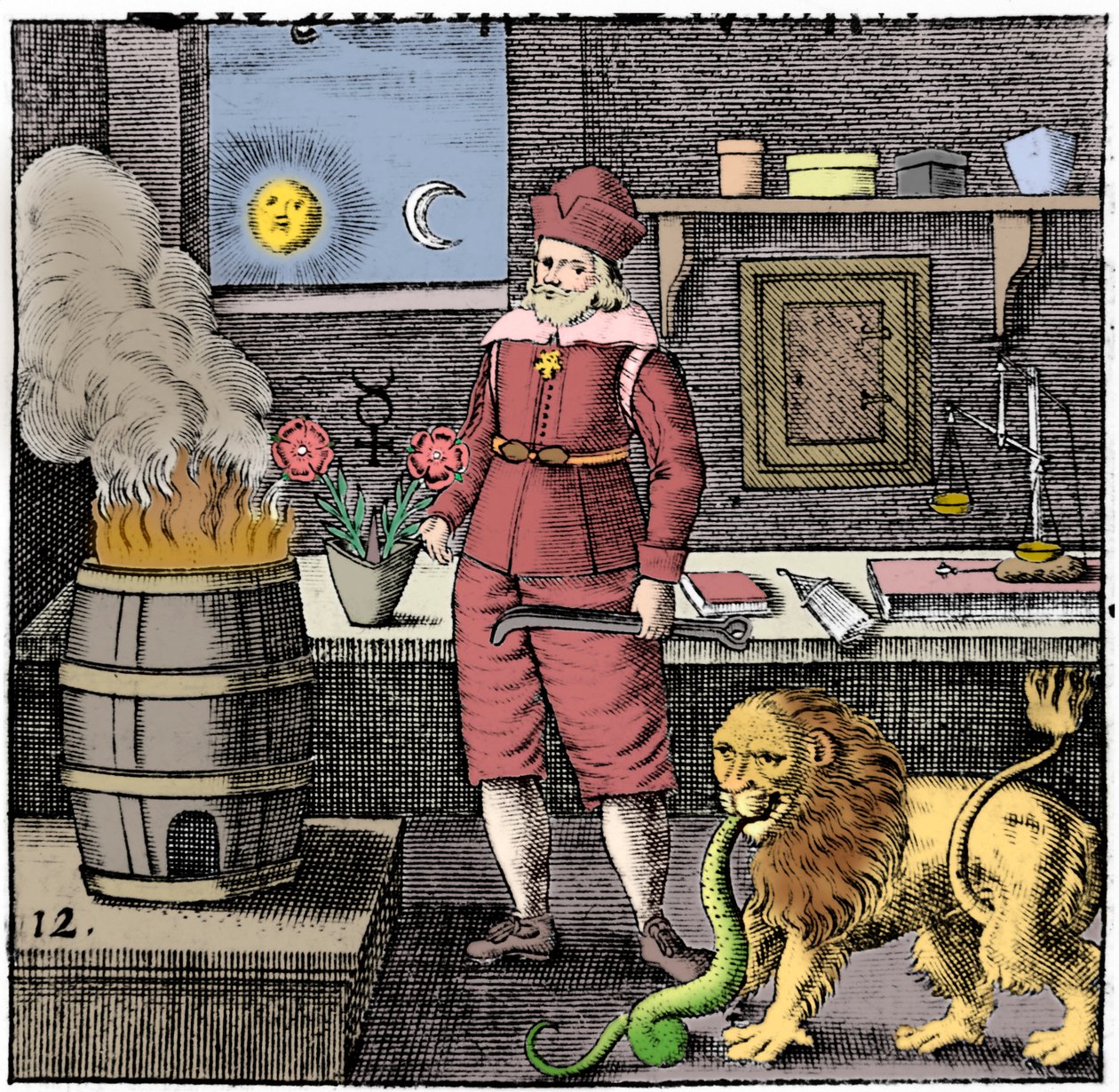 Basil Valentine tizenkettedik kulcsa, 1651 alkotó: Unbekannt