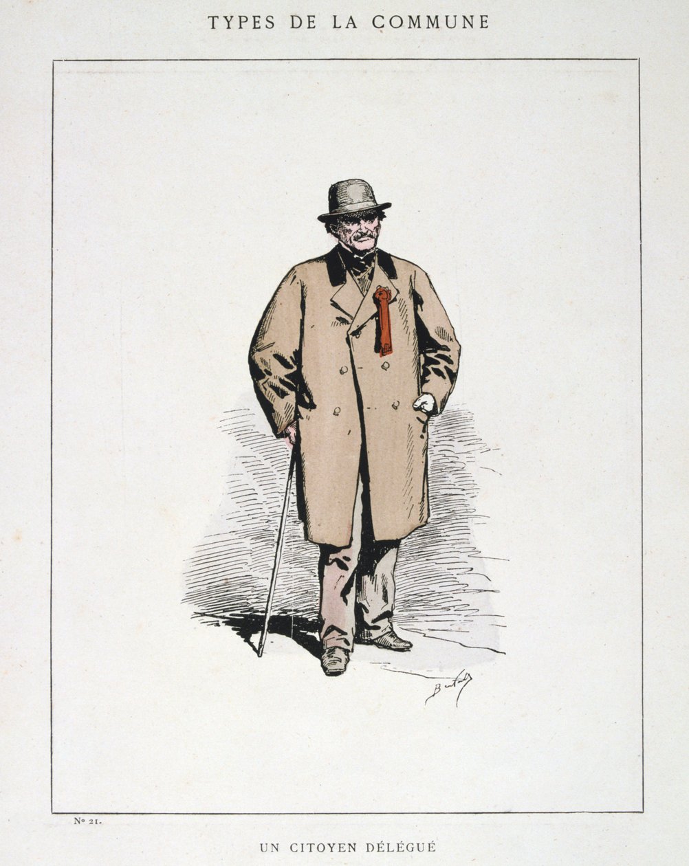 Egy polgári küldött, Párizs Kommün, 1871. alkotó: Unbekannt