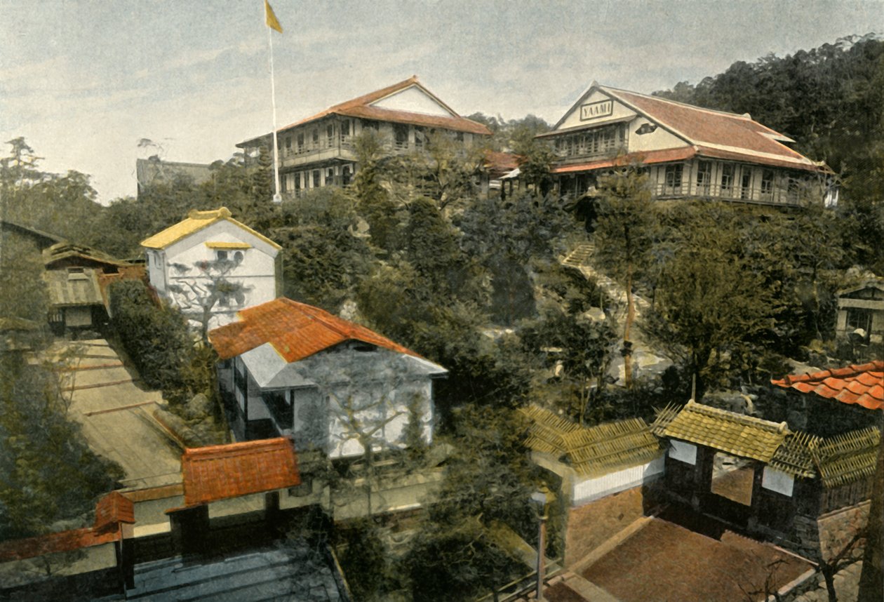 Un Hotel A Kioto, Hotel Kiotóban, 1900. alkotó: Unbekannt
