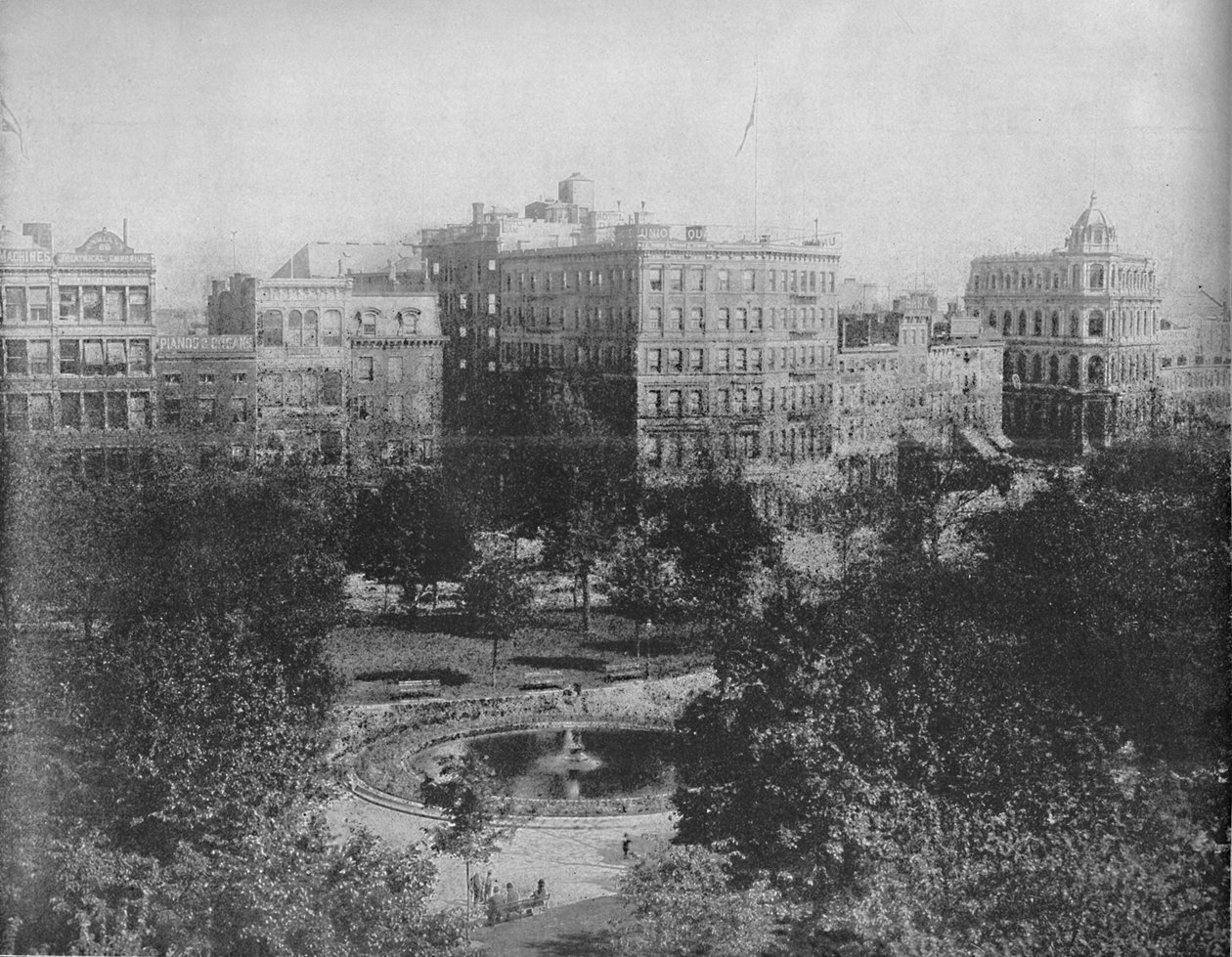 Union Square, New York, 1897. alkotó: Unbekannt