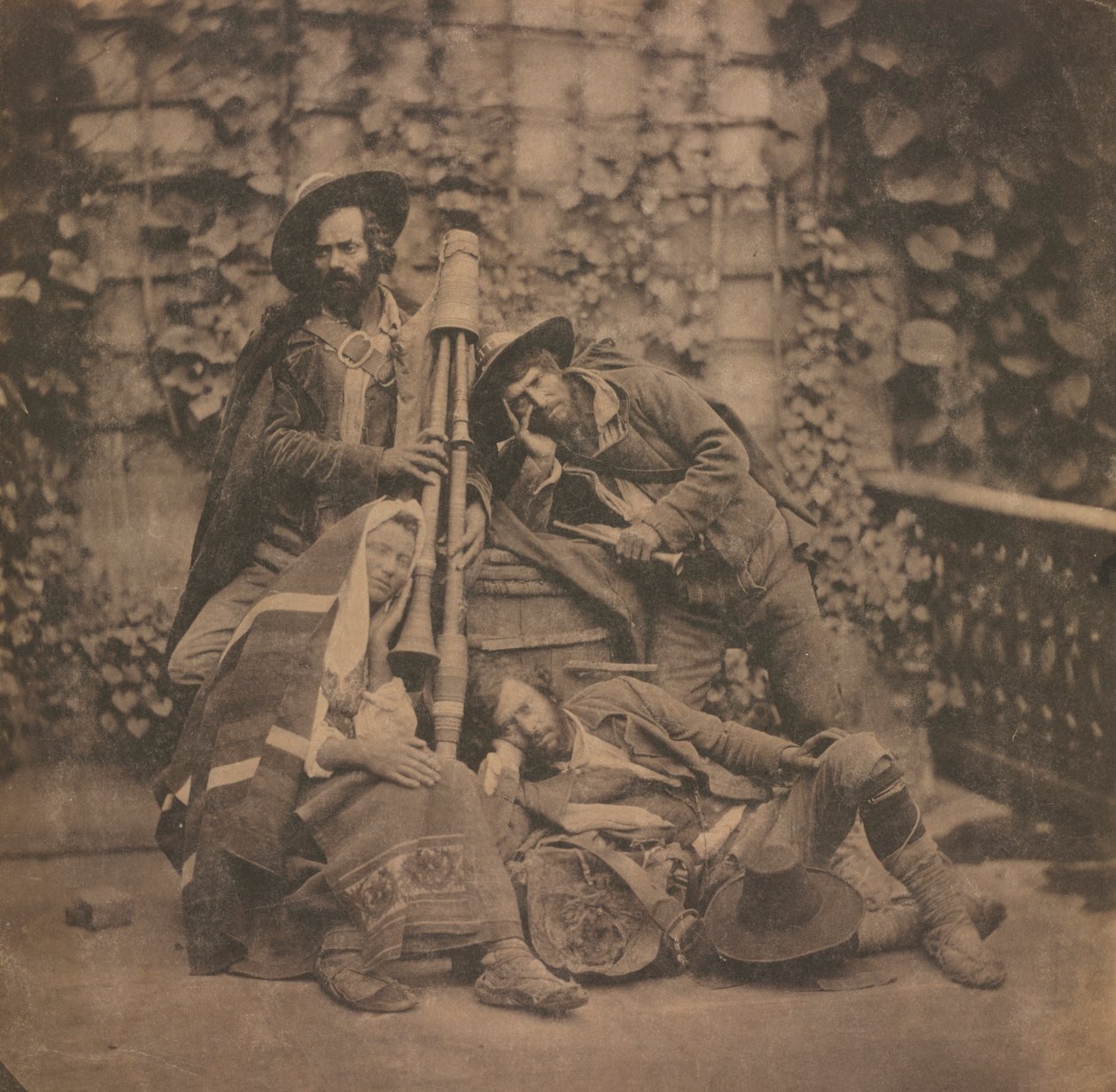 Pifferari cím nélkül, c. 1851-1855. alkotó: Unbekannt