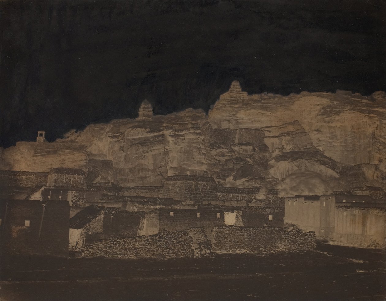 Cím nélkül, [épületek, esetleg régészeti lelőhely], 1860-as évek. alkotó: Unbekannt