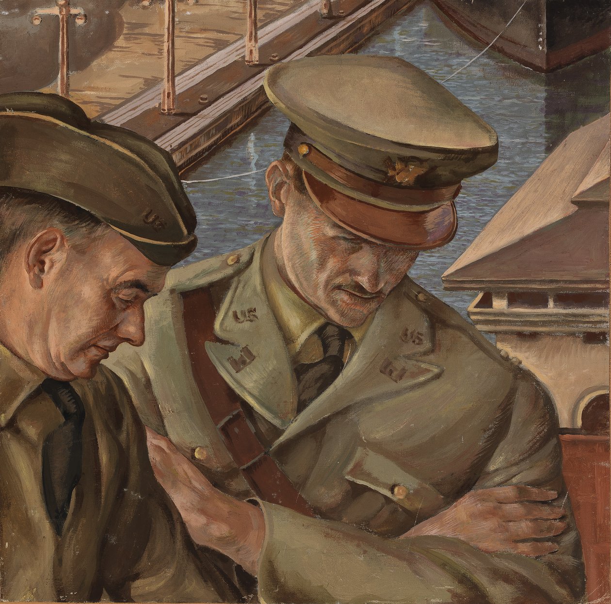 Cím nélküli falfestmény, kb. 1933-1943. alkotó: Unbekannt