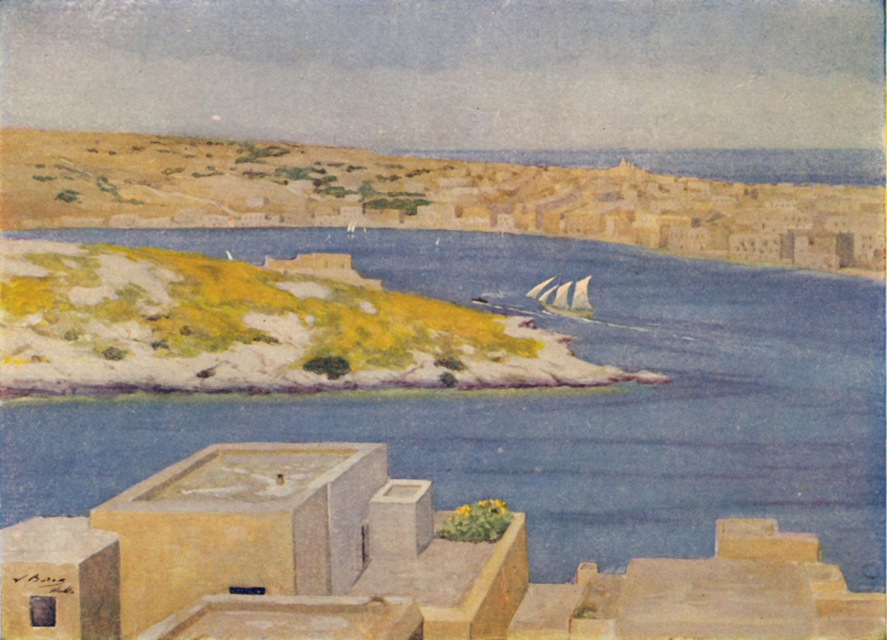 Valetta kikötője, 1924 alkotó: Unbekannt