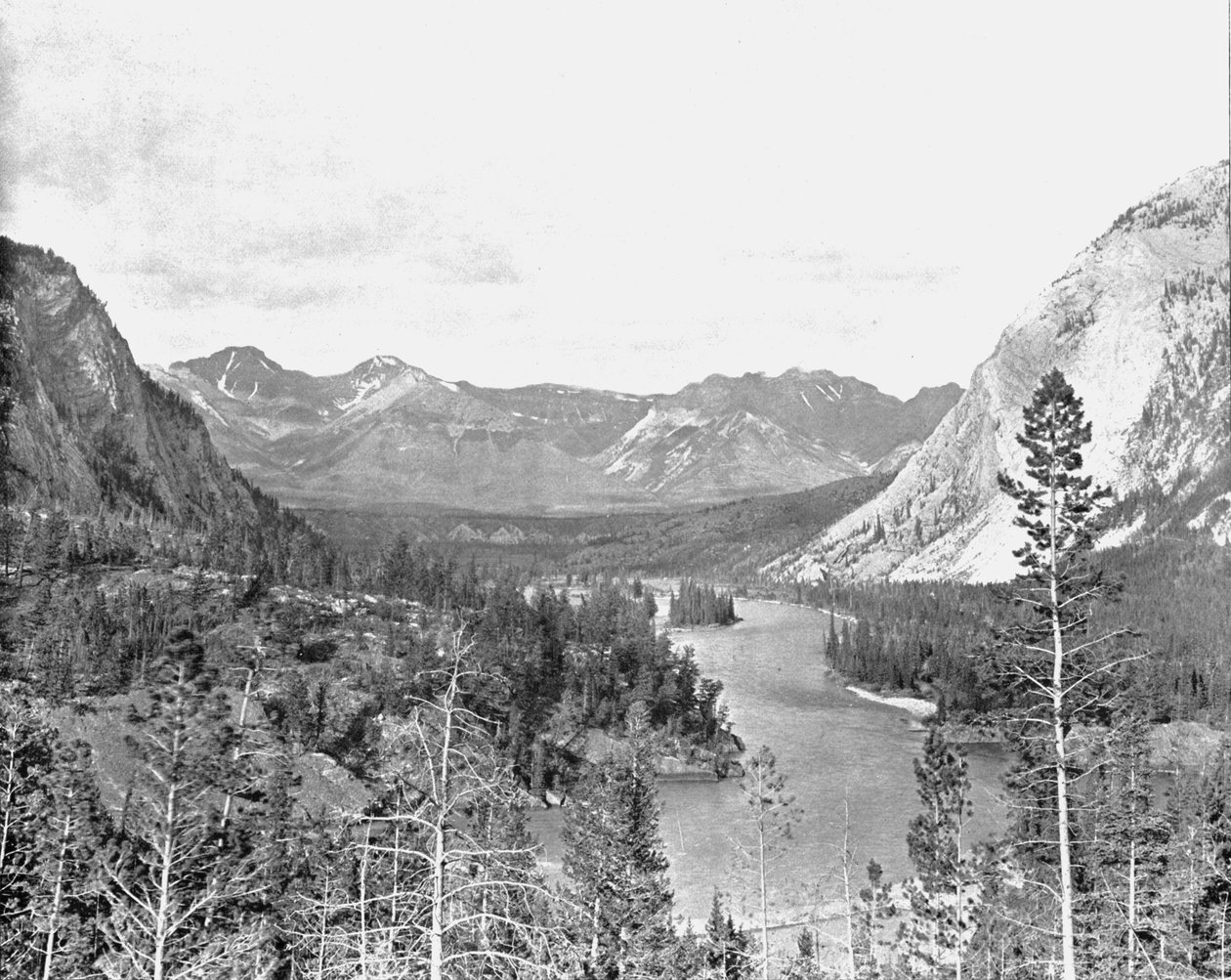 Valley of the Bow River, Alberta, Kanada, 1900 körül. alkotó: Unbekannt