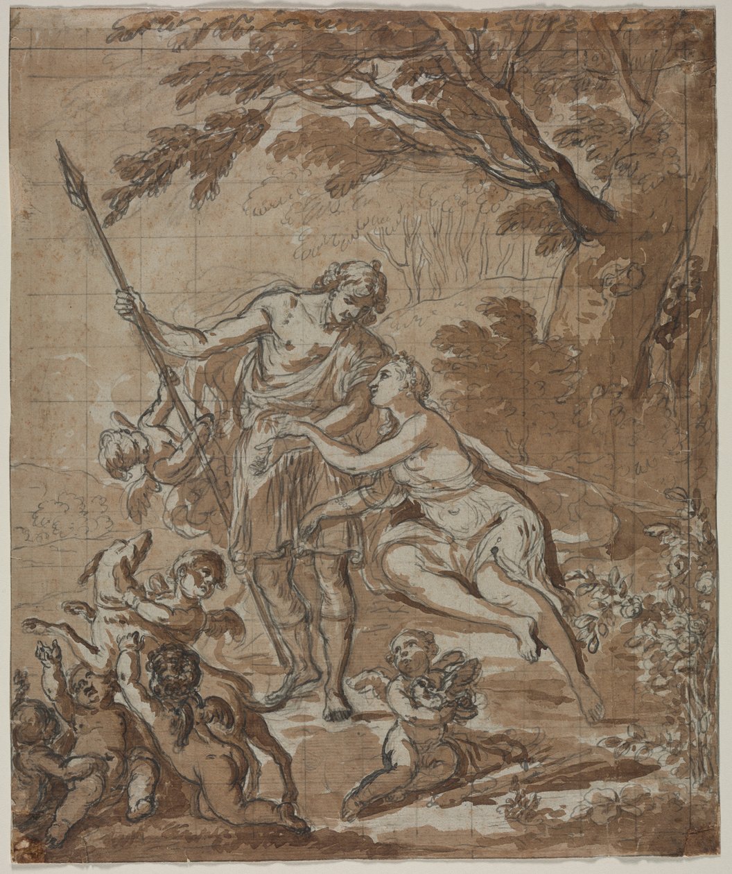 Vénusz és Adonisz, 1713. alkotó: Unbekannt