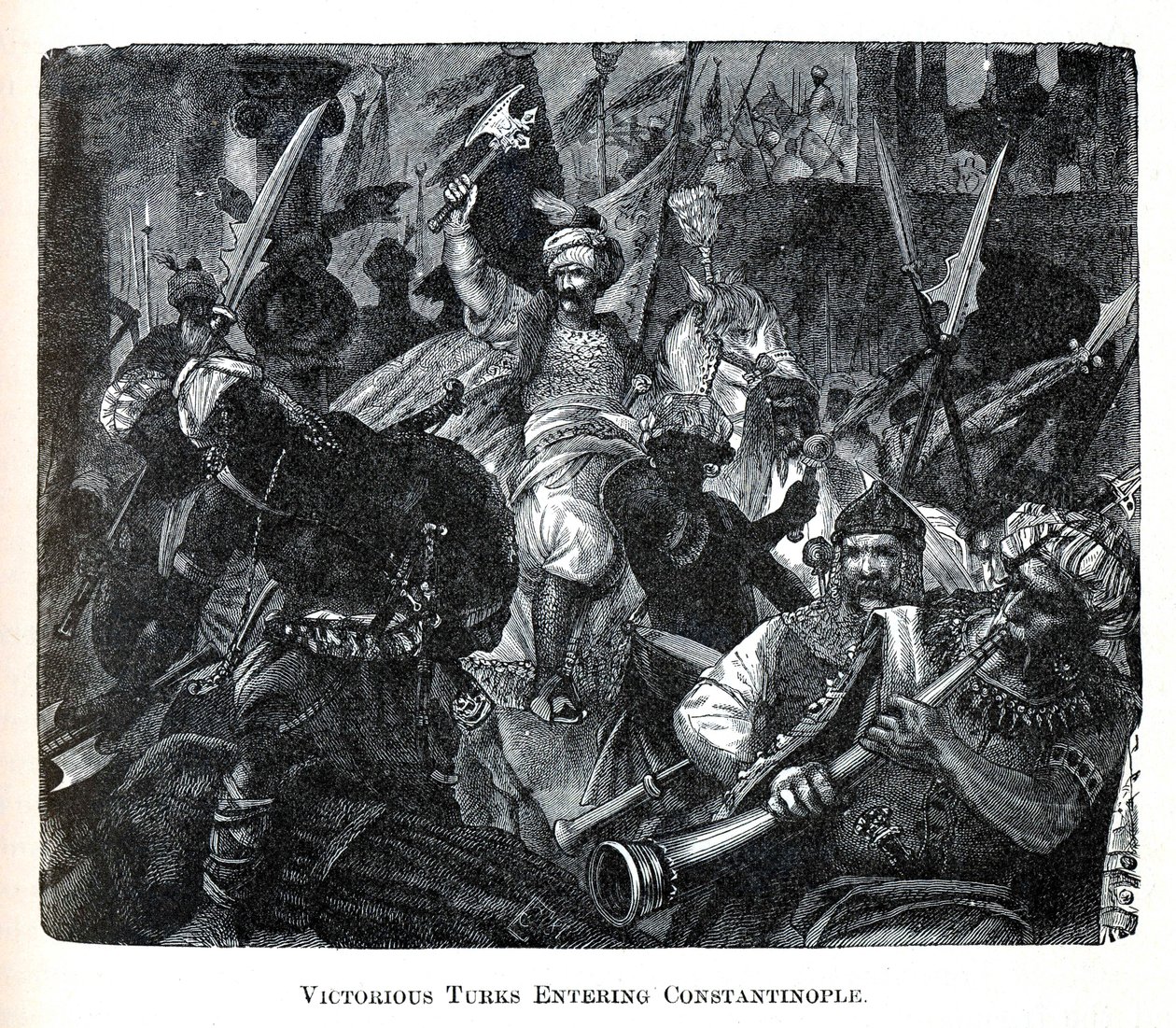 A győztes törökök bevonulnak Konstantinápolyba, 1882 alkotó: Unbekannt