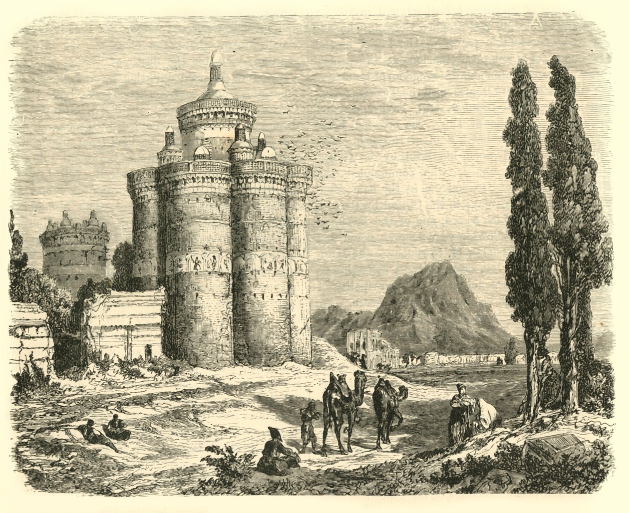 Nézet Ispahan közelében, 1890. alkotó: Unbekannt