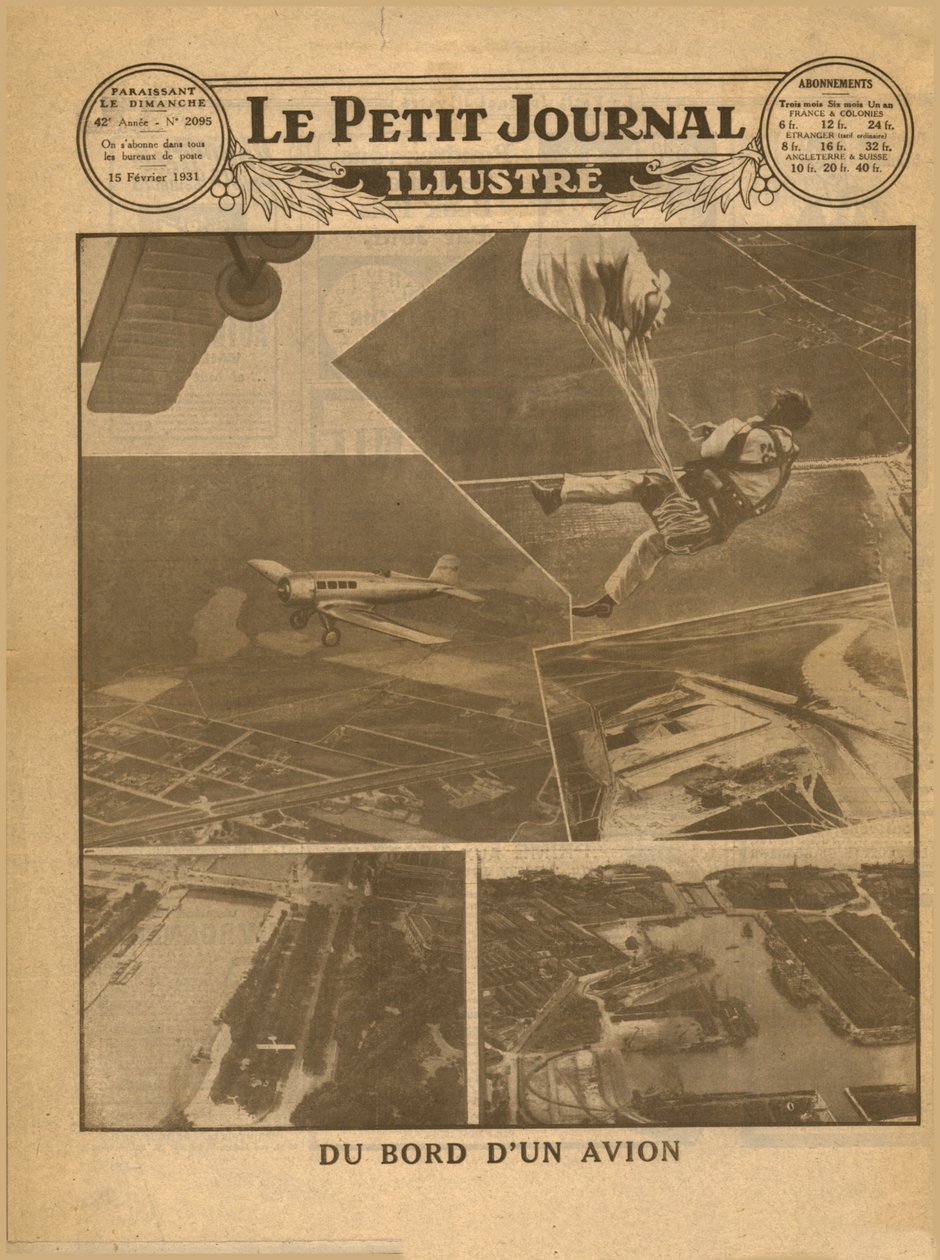 Kilátás a repülőgép fedélzetéről, 1931. alkotó: Unbekannt