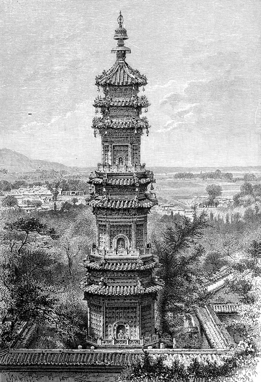 Kilátás a nyári palotából, Peking, 1890 alkotó: Unbekannt