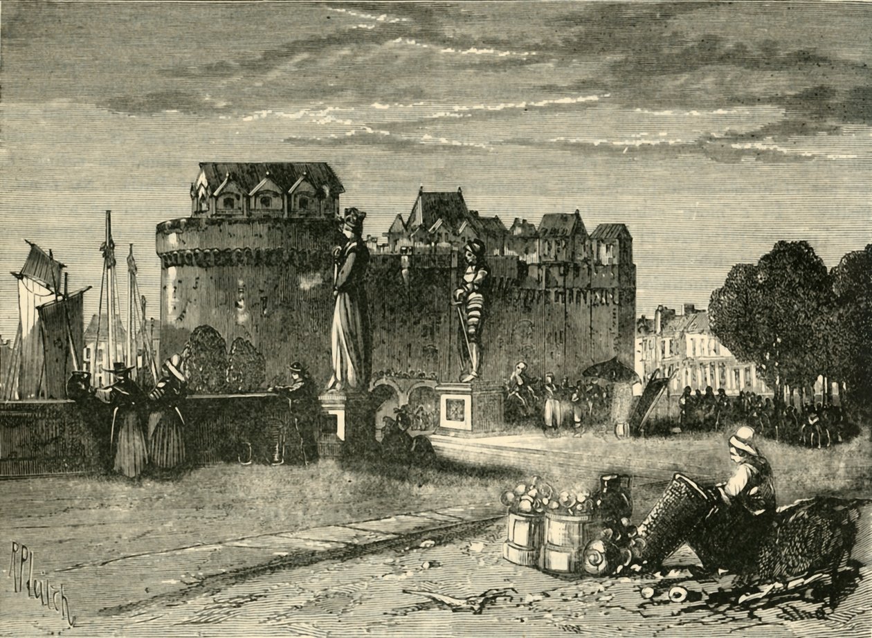 Megtekintés Nantes-ban, 1890. alkotó: Unbekannt