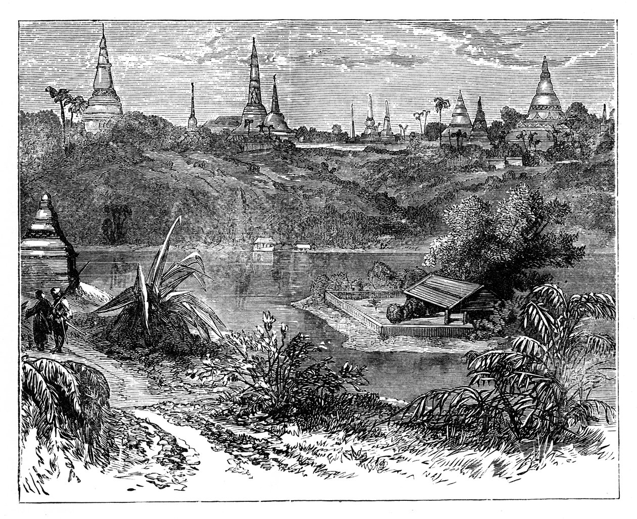 View közelében Rangoon, Burma, c1888 alkotó: Unbekannt