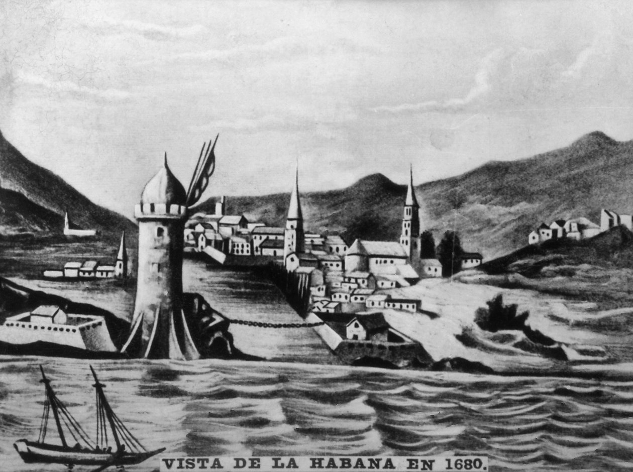 Havanna látképe, 1680, 1920-as évek alkotó: Unbekannt