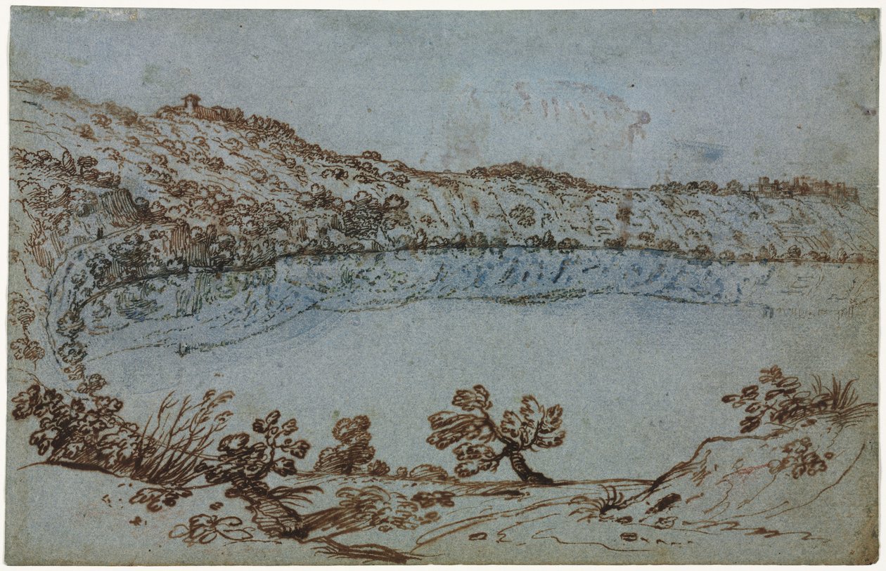 Kilátás a Nemi-tóra, c. 1650. alkotó: Unbekannt