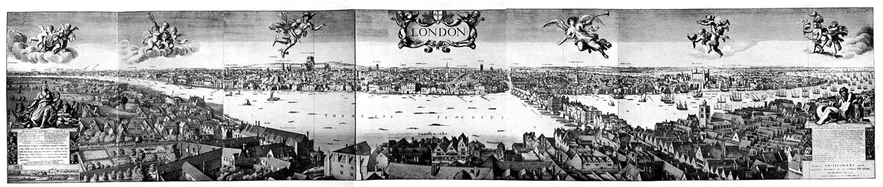 Kilátás Londonra, 1650, 19. század alkotó: Unbekannt