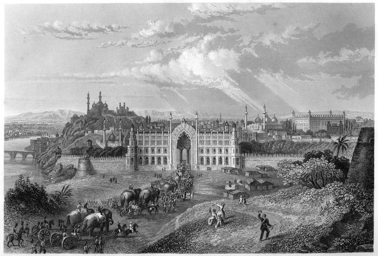 Lucknow kilátása, India, 1860 alkotó: Unbekannt