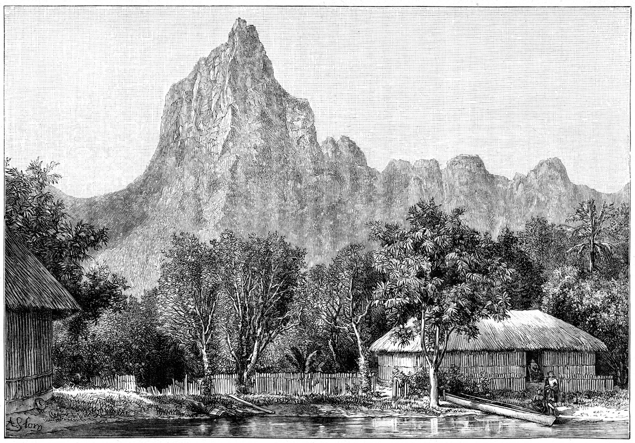 Tahiti látványa, 1898 alkotó: Unbekannt