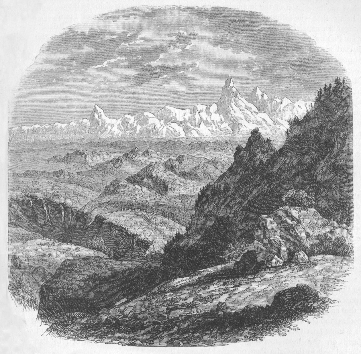 Kilátás a Himalája-hegységre, c1880 alkotó: Unbekannt