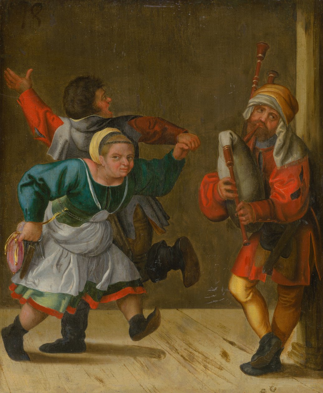 Village Dance, kb. 1600. alkotó: Unbekannt