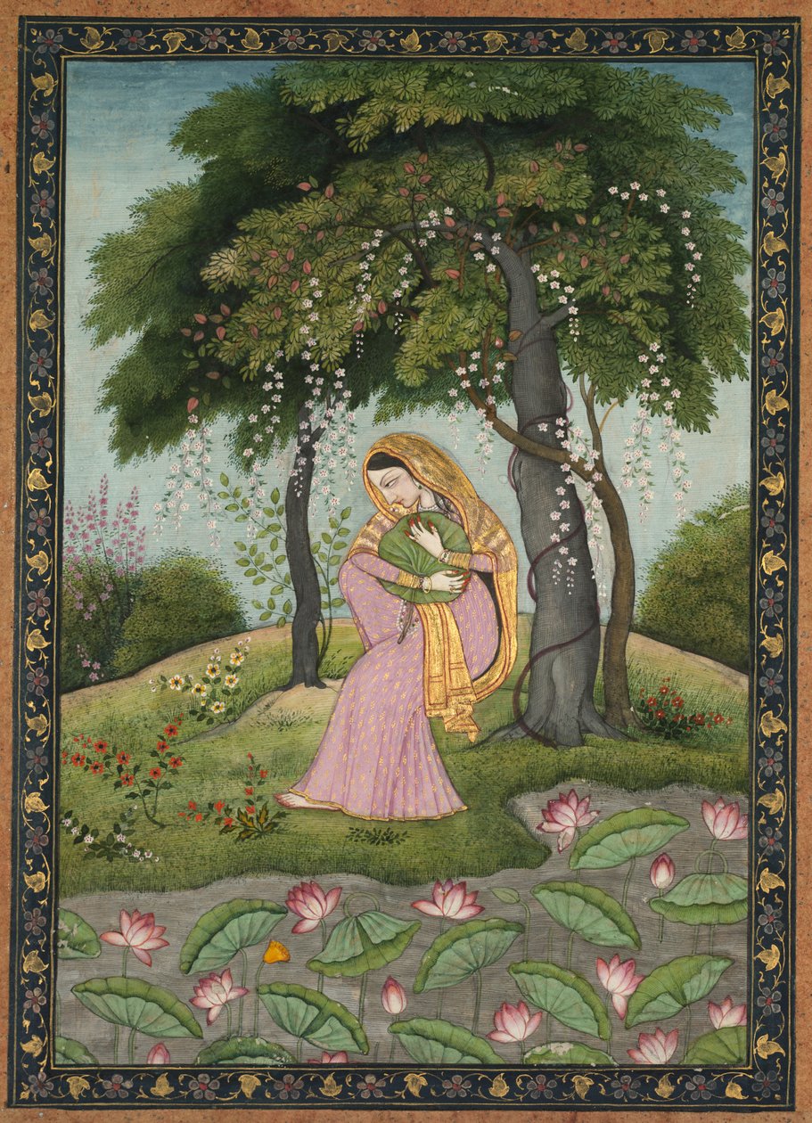 Virahini Nayika, Szerelemtől szakadt hősnő, c. 1800. alkotó: Unbekannt