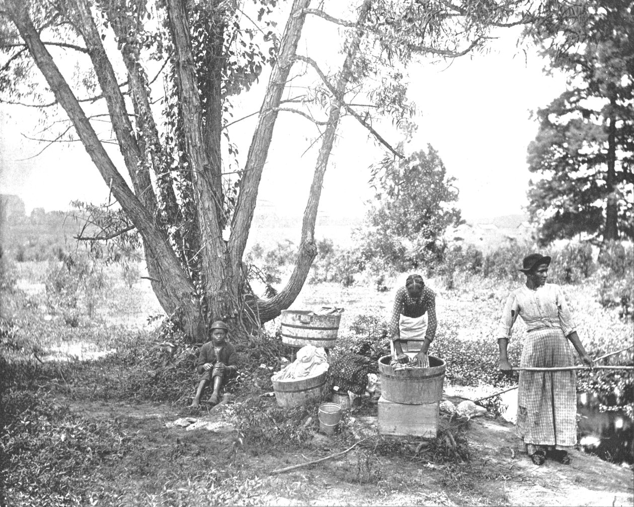 Washerwomen, El Paso, Texas, USA, 1900. alkotó: Unbekannt