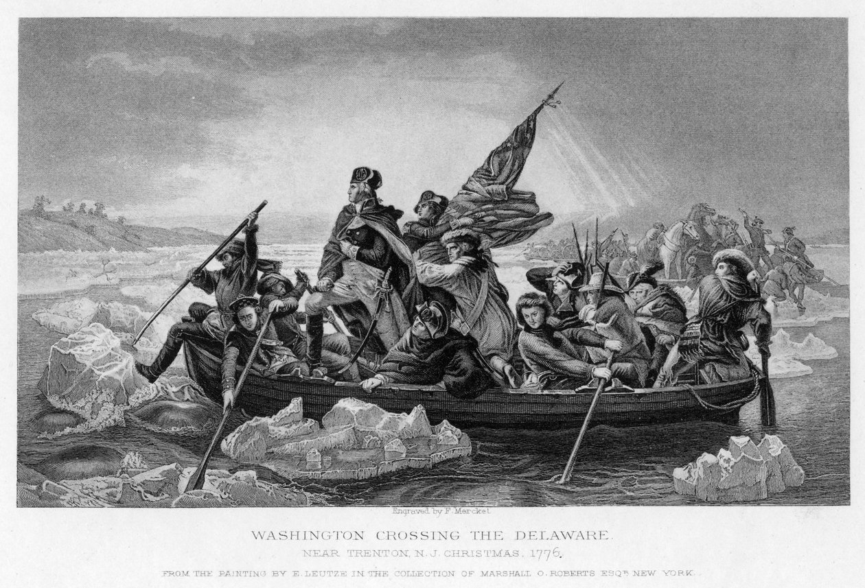 Washington átkelés a Delaware-en, 1776 alkotó: Unbekannt