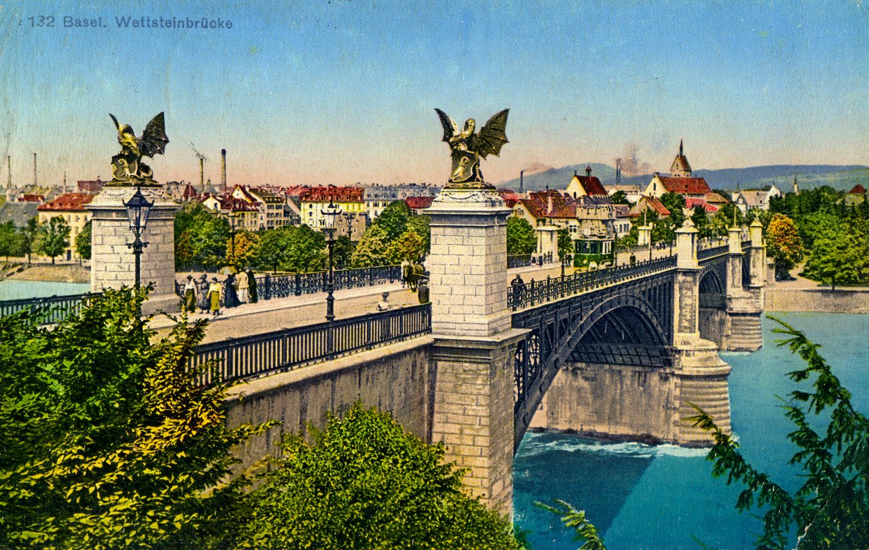 Wettstein híd, Bázel, Svájc, 1936 alkotó: Unbekannt