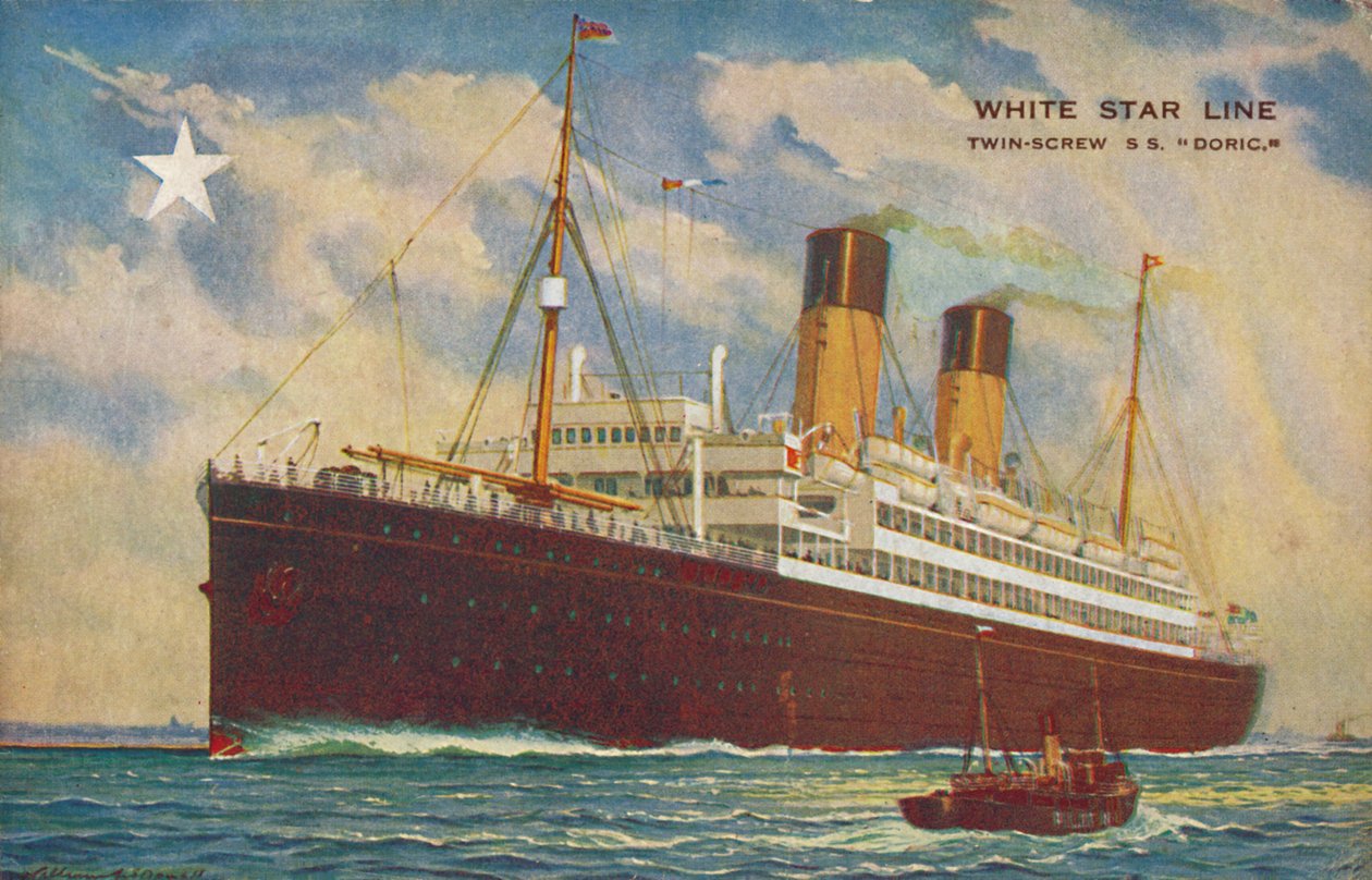 White Star Line. Twin-Screw S.S. Doric., 1920-as évek. alkotó: Unbekannt