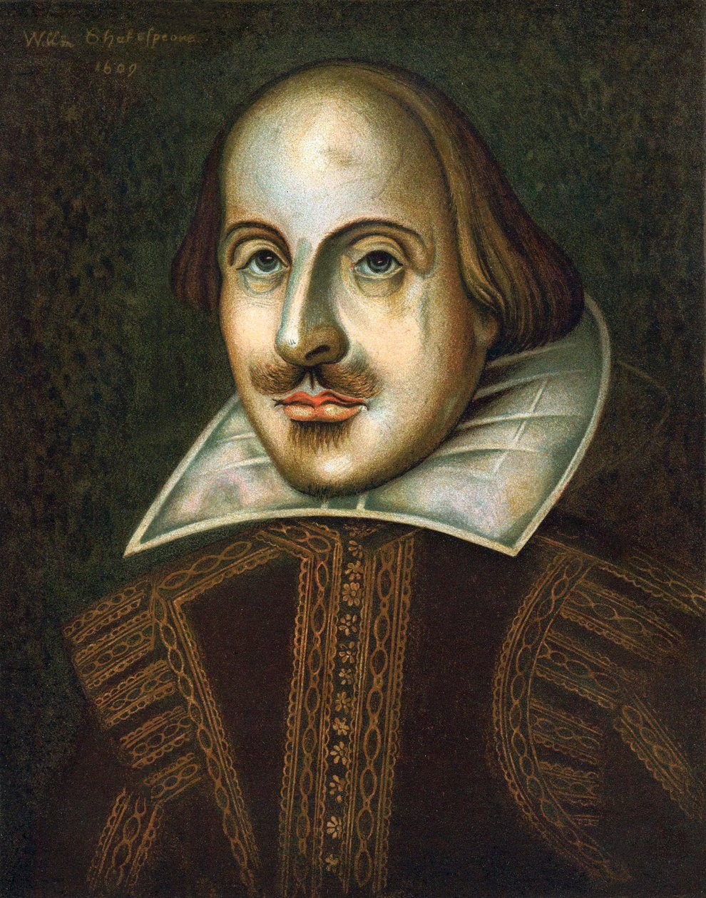 William Shakespeare angol drámaíró, 1609 alkotó: Unbekannt