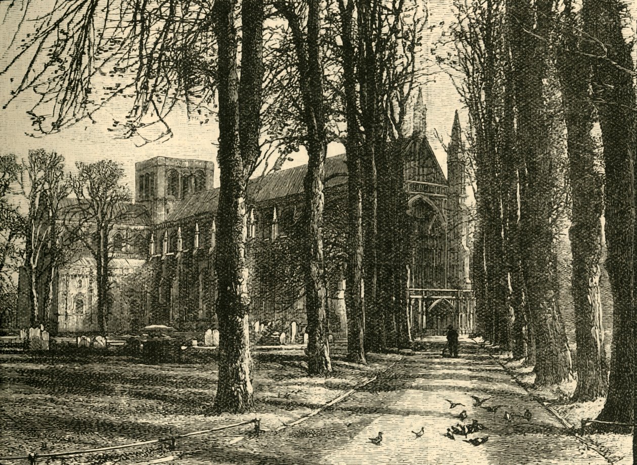 Winchester katedrálisa, északnyugat felől, 1898. alkotó: Unbekannt