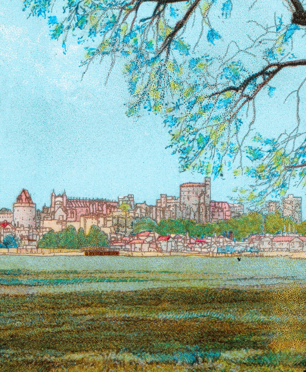 Windsori kastély a Temzétől, 1902 alkotó: Unbekannt