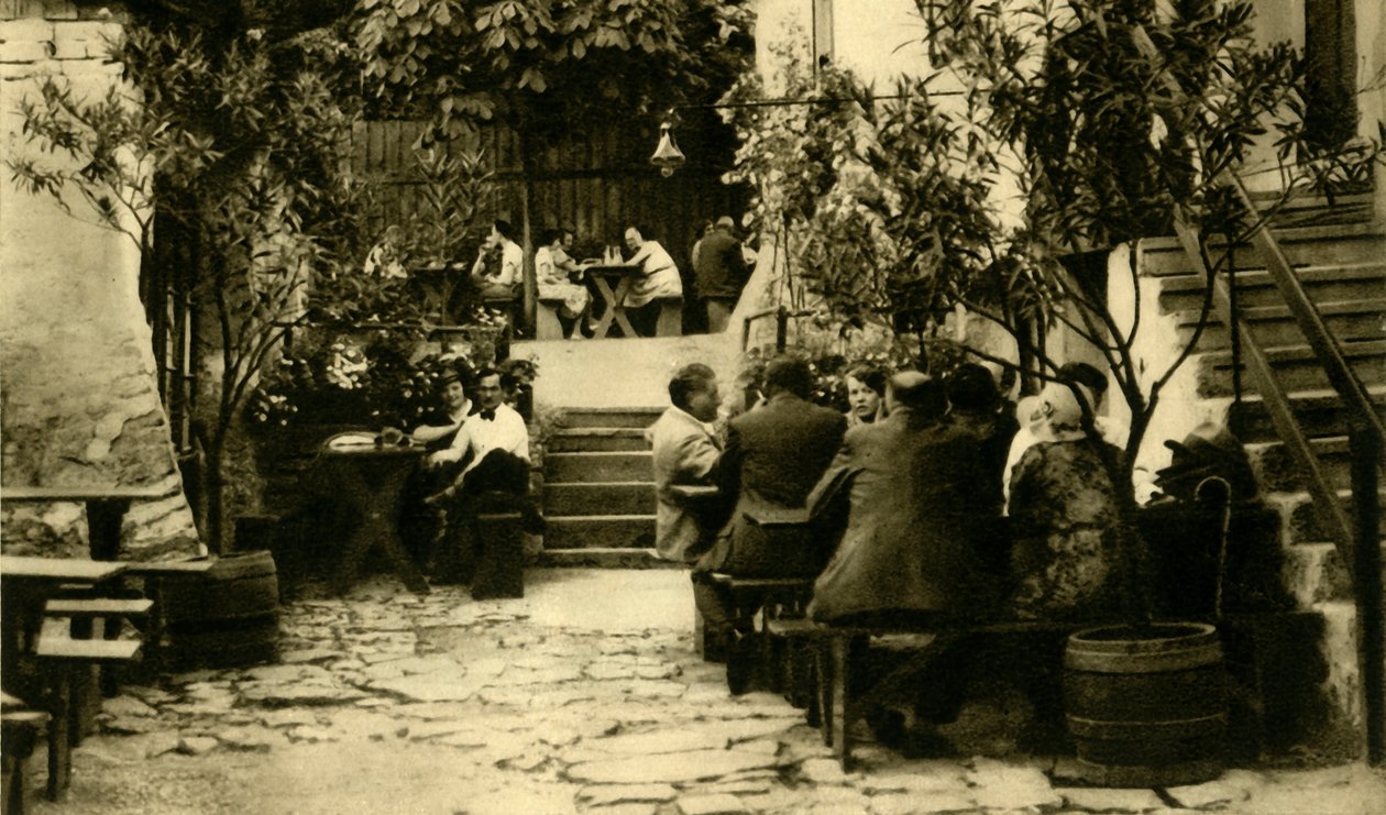 Pincészet Grinzingben, Bécsben, Ausztriában, 1935. alkotó: Unbekannt