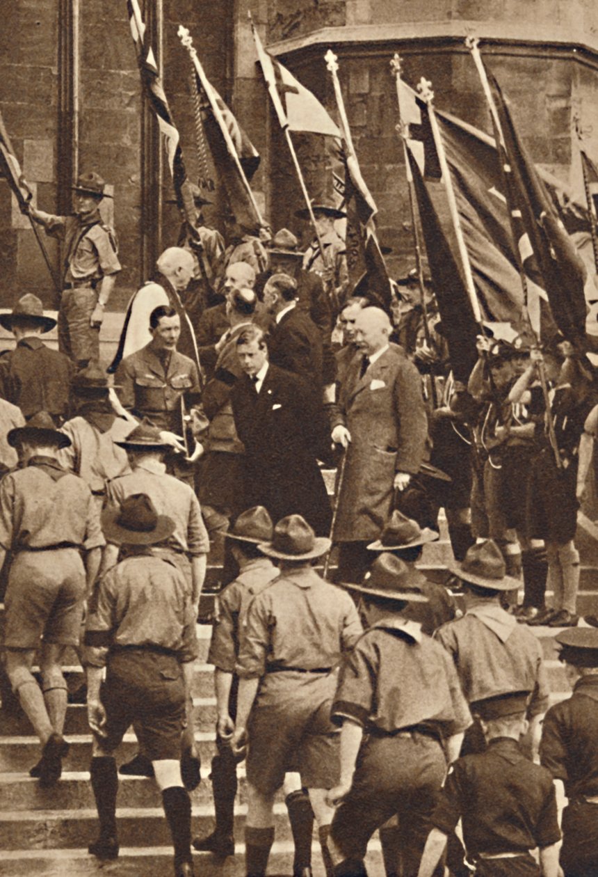 A windsori cserkészekkel, 1937 alkotó: Unbekannt