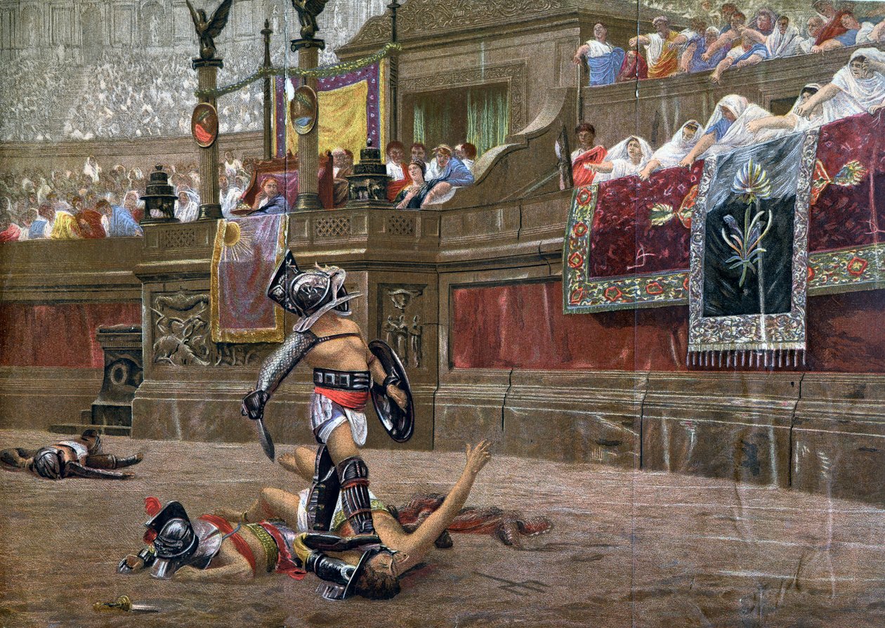 Elfordított hüvelykujjal, Pollice Verso, 1872 alkotó: Unbekannt