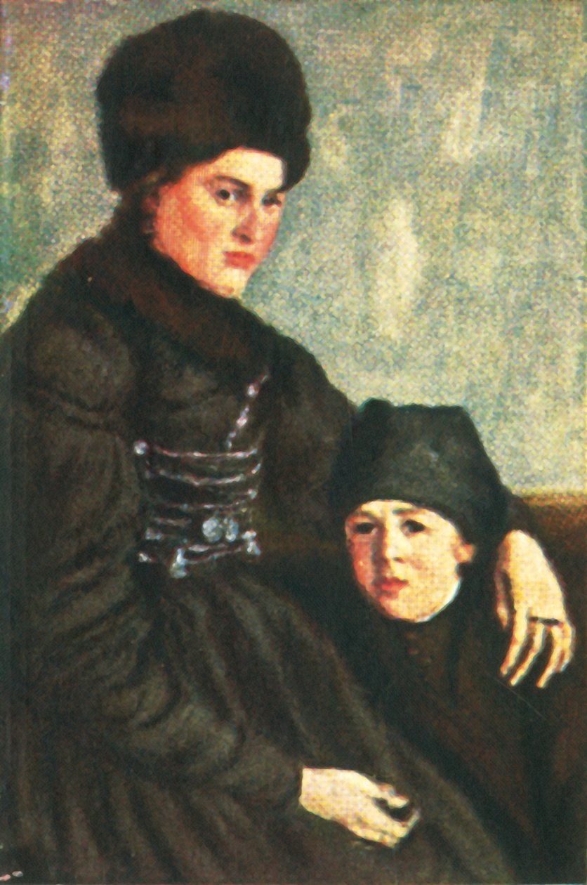 Dachaui nő gyermekkel, 1928. alkotó: Unbekannt