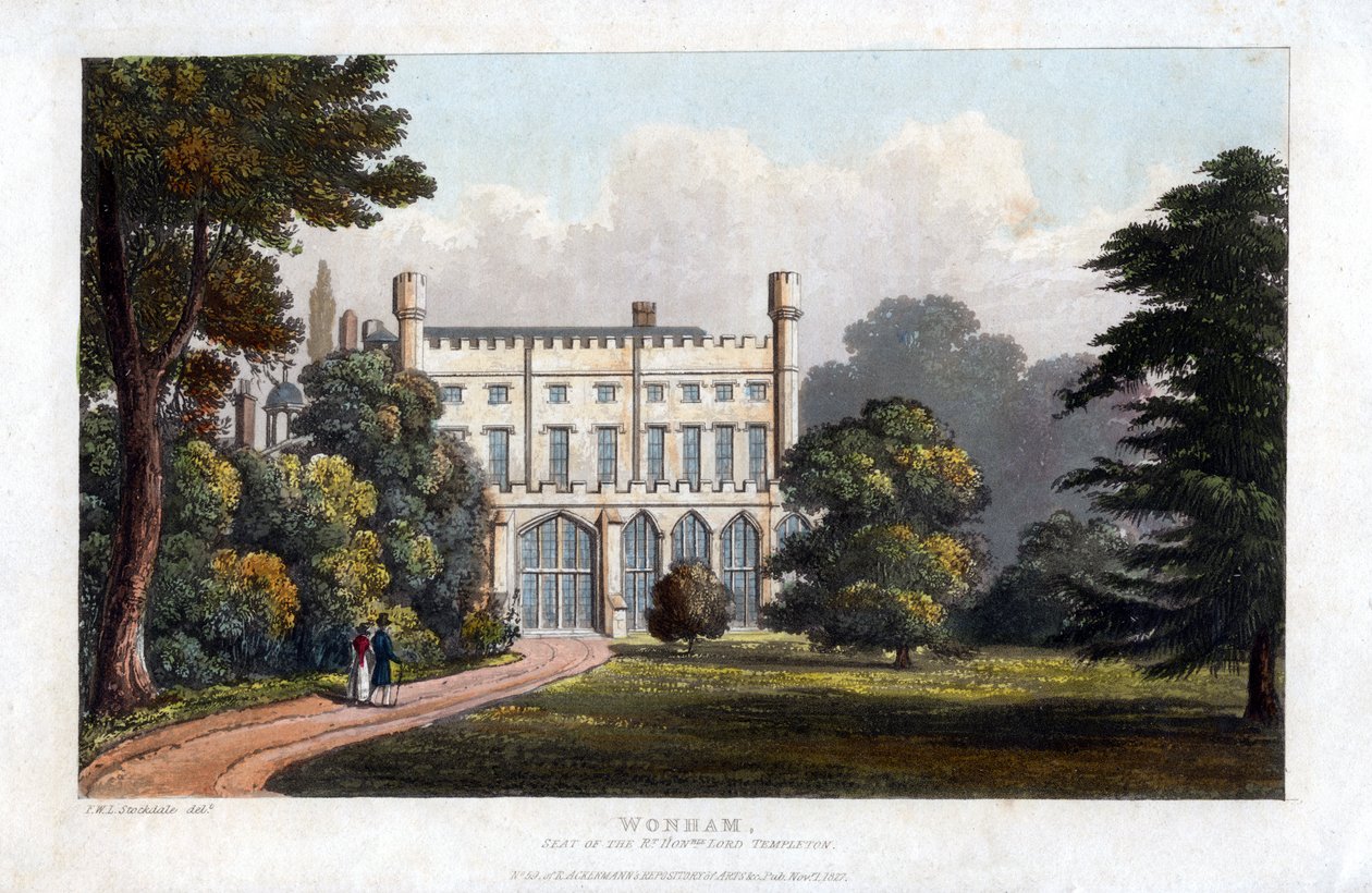 Wonham, Surrey, Lord Templeton székhelye, 1827 alkotó: Unbekannt