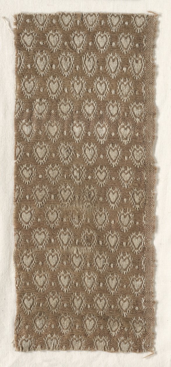 Gyapjú és len összetett textil, 17. század. alkotó: Unbekannt