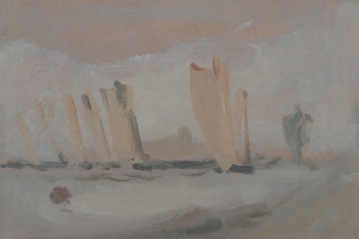 Yacht Racing a Solenten, kb. 1827. alkotó: Unbekannt