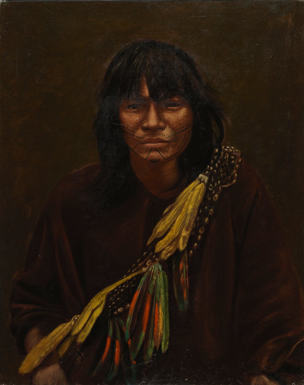 Zaparo indián, kb. 1890-1892. alkotó: Unbekannt