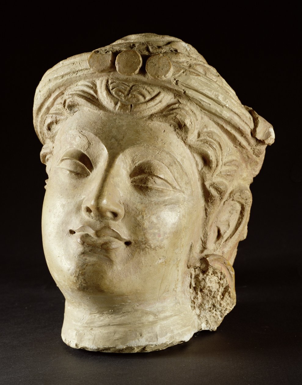 Stukkófej, Gandhara, Kr.u. 4. század alkotó: Unbekannt Unbekannt